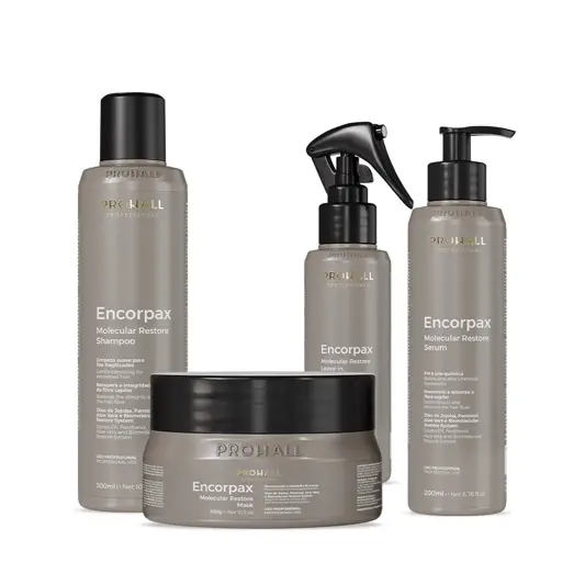Linha Encorpax completa: shampoo, máscara, sérum e leave-in